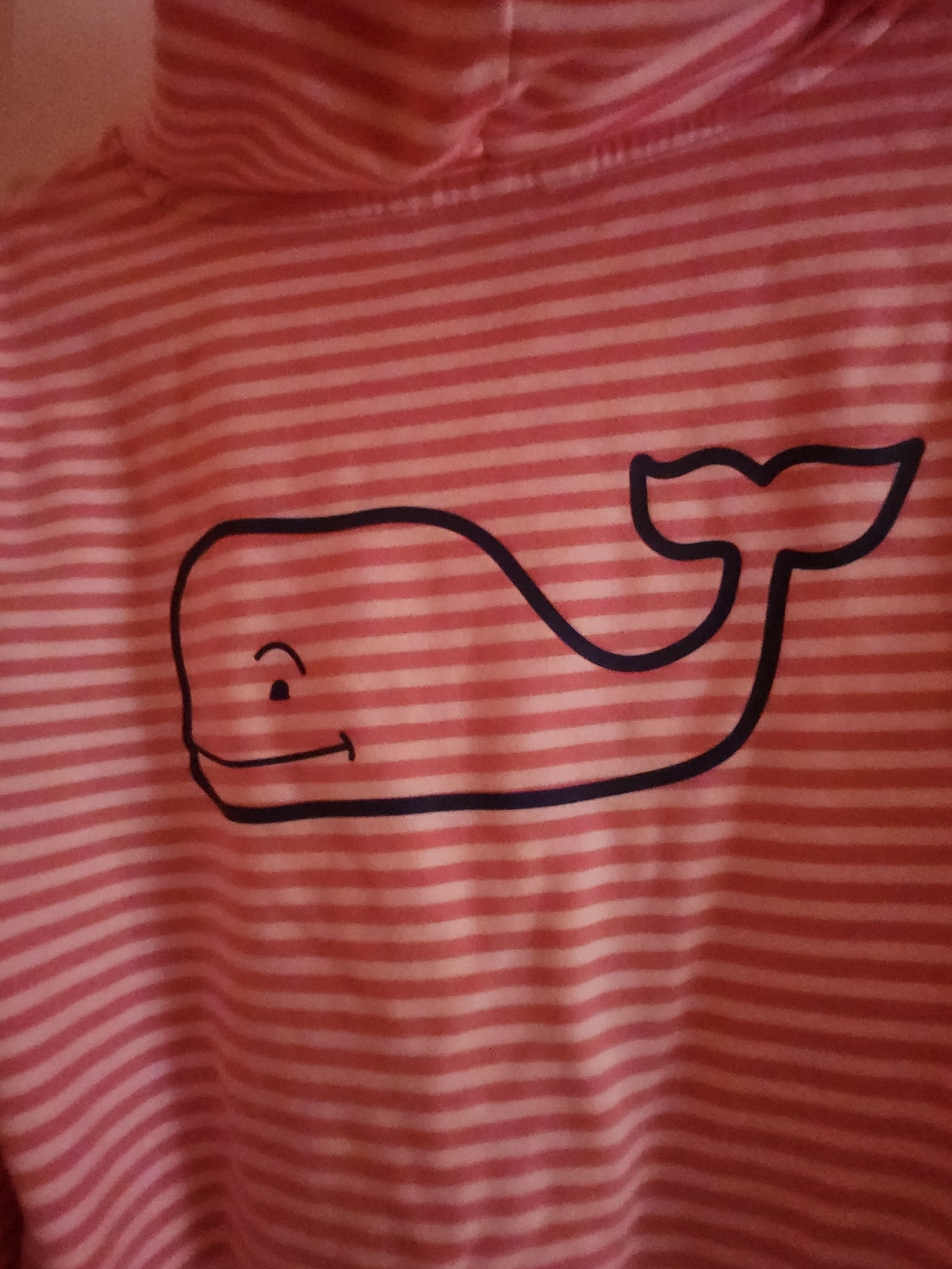 Vineyard Vines Pink & White Striped Hoodie - Picture 4 of 5